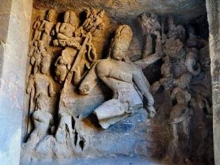 Elephanta Caves by Frederik Dawson