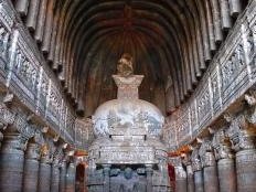 Ajanta Caves by Frederik Dawson