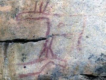 The Rock paintings of Astuvansalmi at Ristiina by Solivagant