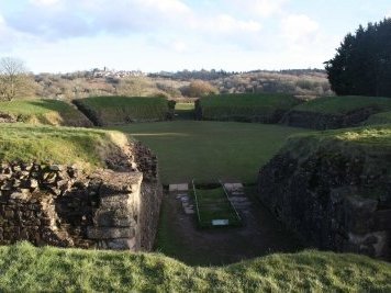 Caerleon legionary fortress by Jakob Frenzel