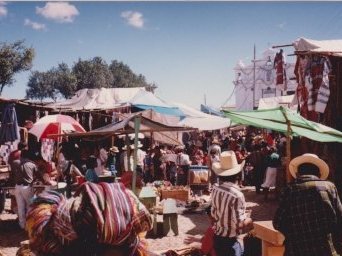 Town of Chichicastenango by Dennis Nicklaus