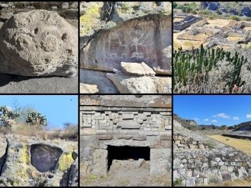 Caves of Yagul and Mitla by Clyde