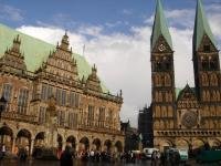 Town Hall and Roland, Bremen by Frederik Dawson