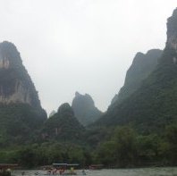 The Lijiang River Scenic Zone at Guilin