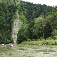 The Dunejec River Gorge in the Pieniny Mountains
