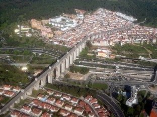 Aguas Livres Aqueduct by Hubert